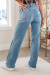 ONLINE EXCLUSIVE: Rose High Rise 90's Straight Jeans in Light Wash