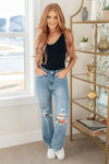 ONLINE EXCLUSIVE: Rose High Rise 90's Straight Jeans in Light Wash