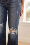 ONLINE EXCLUSIVE: Whitney High Rise Distressed Wide Leg Crop Jeans